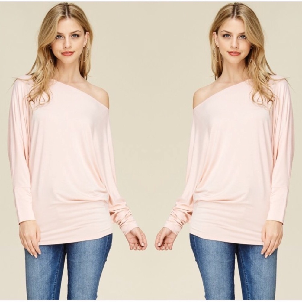 Last 2! Off the shoulder dolman top - Picture 4 of 4